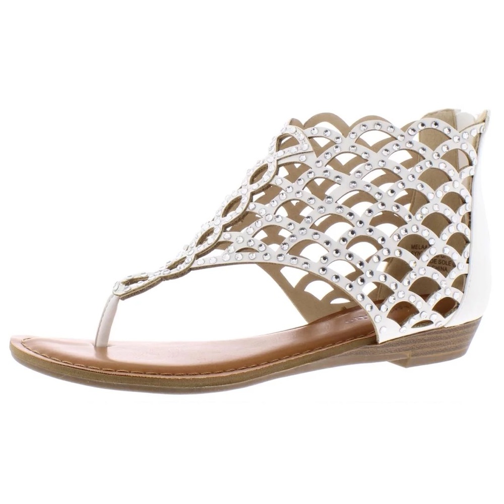 White Jewel Sandals